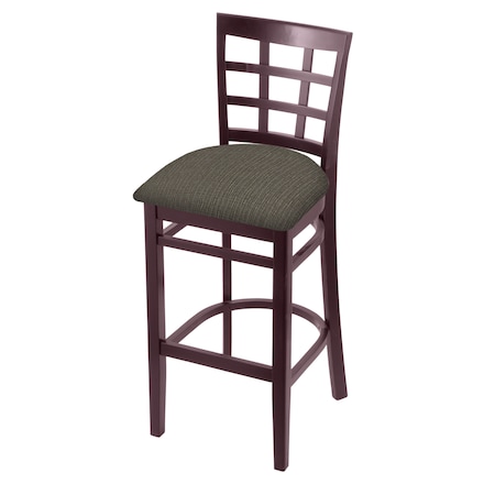 Holland Bar Stool Co 30" Bar Stool, Dark Cherry Finish, Graph Chalice Seat 313030DC019